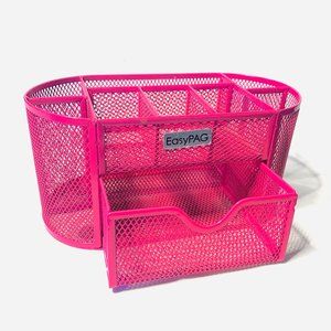 Pink Mesh Stationary Organizer | EasyPAG